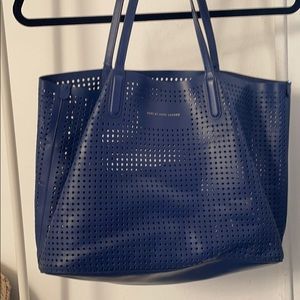 Blue Marc by Marc Jacobs perforated tote w pouch